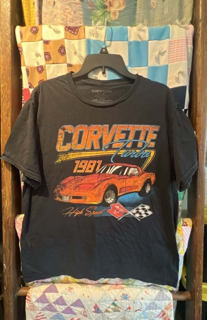 Chemistry Corvette Chevrolet Turbo 1981 Men's Black Graphic T-Shirt